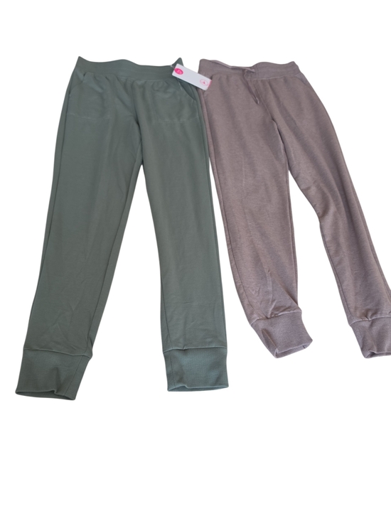 90 Degrees By Reflex Other - Kids Two-Pack Cozy Joggers - Olive Green & Taupe